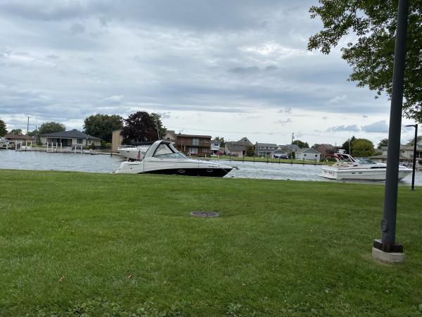 Picture taken Sep 2020. I owned the Rinker 260EC in the foreground. In Sep 2021, I bought the exact 3500SCR passing by in the background. Just discovered this photo this year.