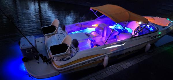 New dual fishing rumble seats and swim platform lights