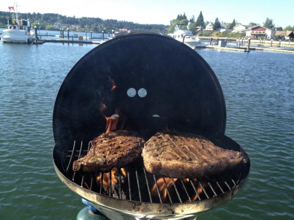 Mmmm...steak, Aurora style.